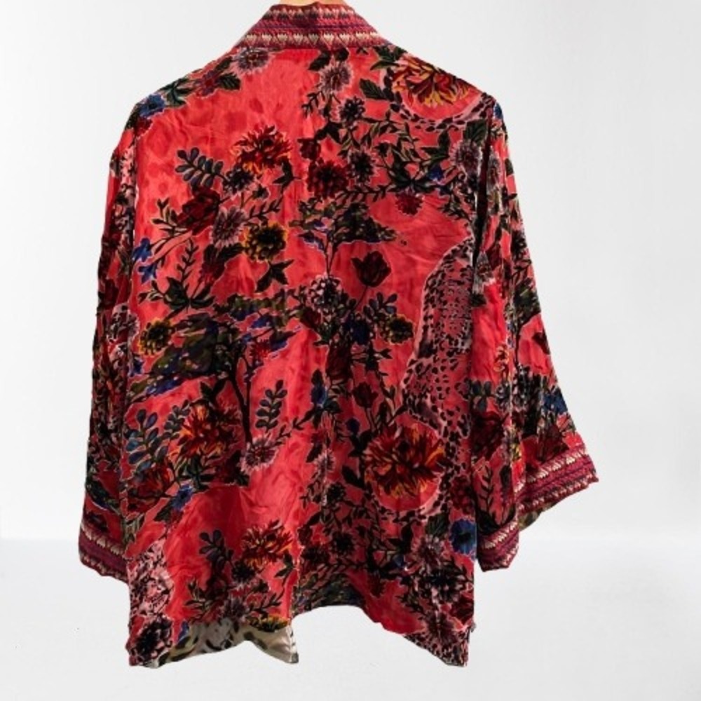 NEW Johnny Was MERHAWI‎ KIMONO Bobcat Reversible Small - Picture 12 of 14